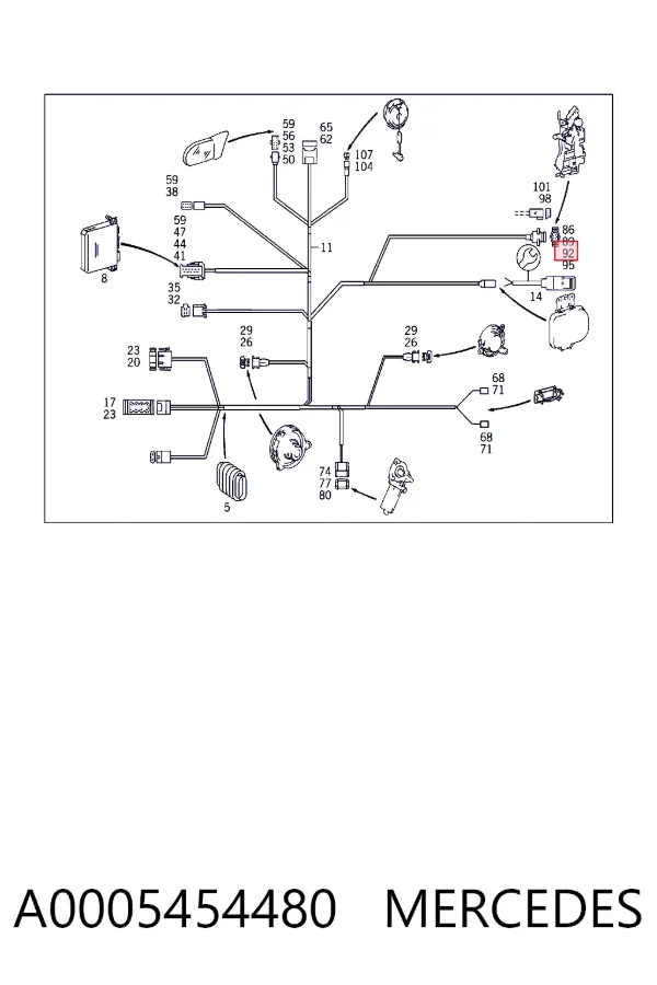  A0005454480 Mercedes