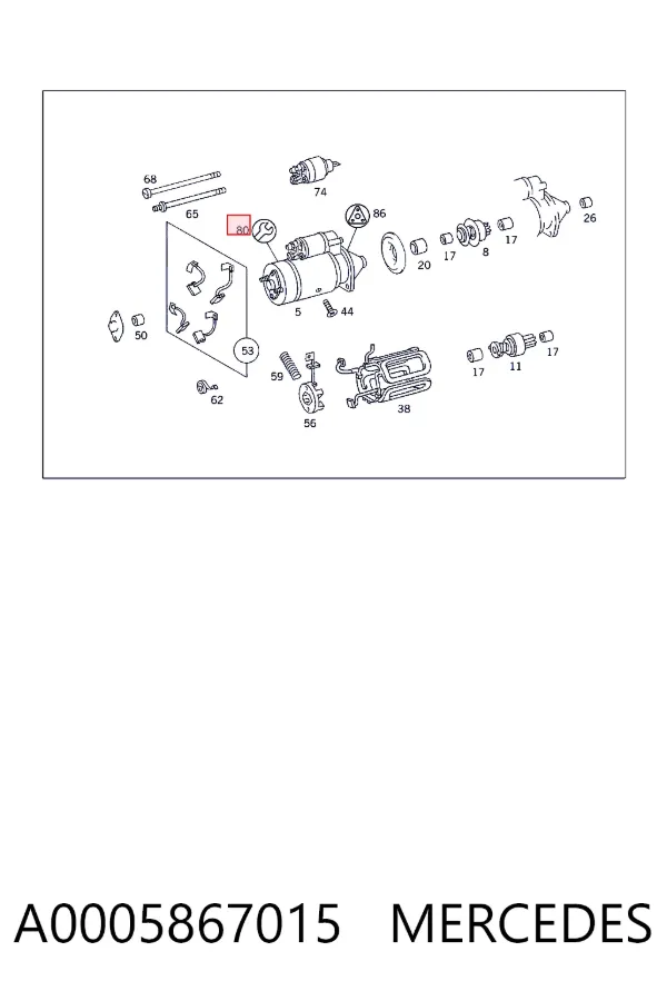  A0005867015 Mercedes