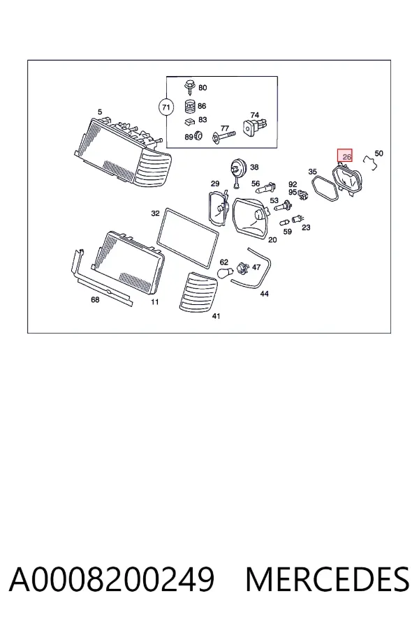  A0008200249 Mercedes