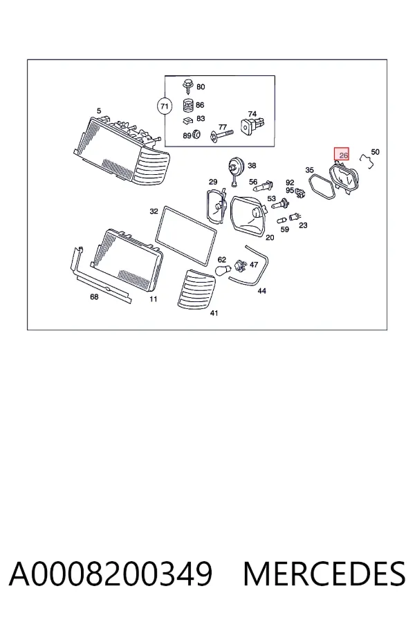  A0008200349 Mercedes