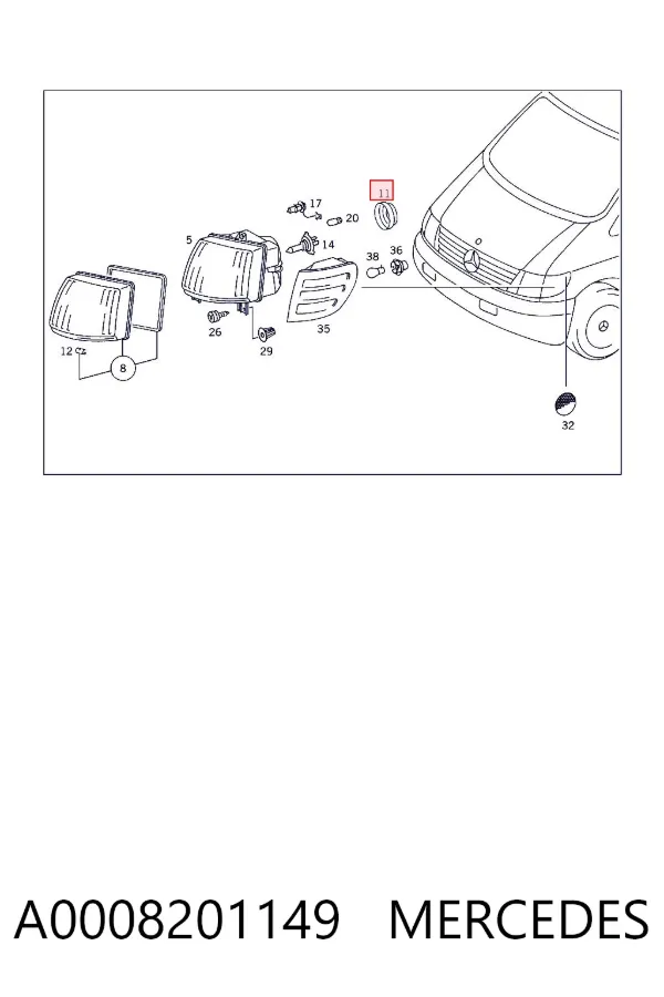  A0008201149 Mercedes