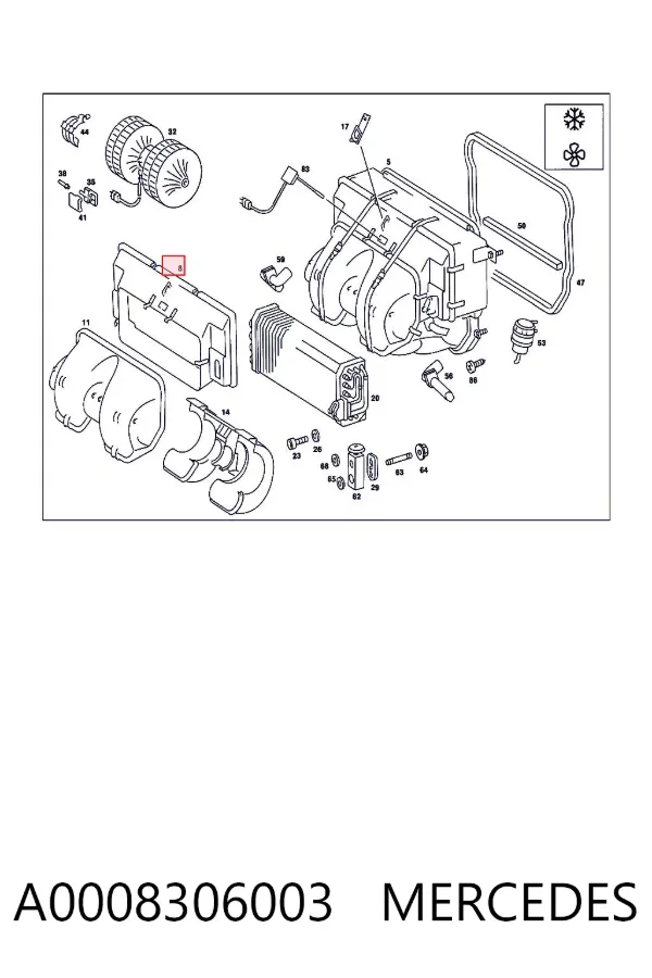  A0008306003 Mercedes