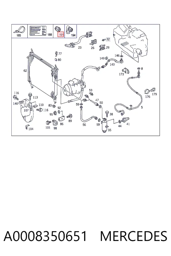  A0008350651 Mercedes