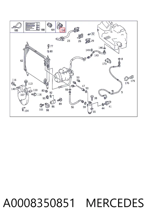  A0008350851 Mercedes