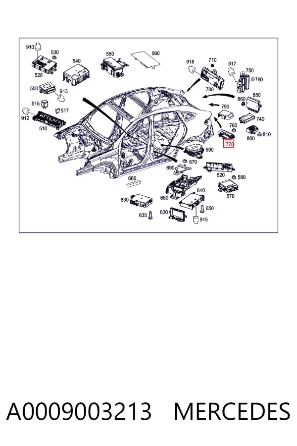  A0009003213 Mercedes