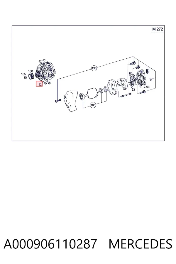 Gerador A000906110287 Mercedes
