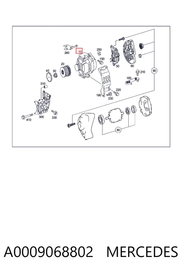 Gerador A0009068802 Mercedes