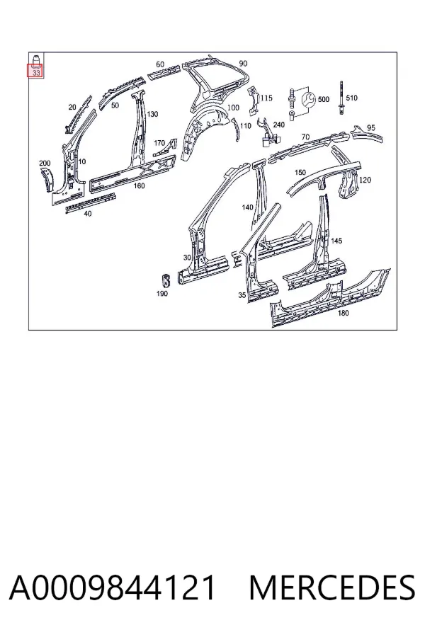  A0009844121 Mercedes