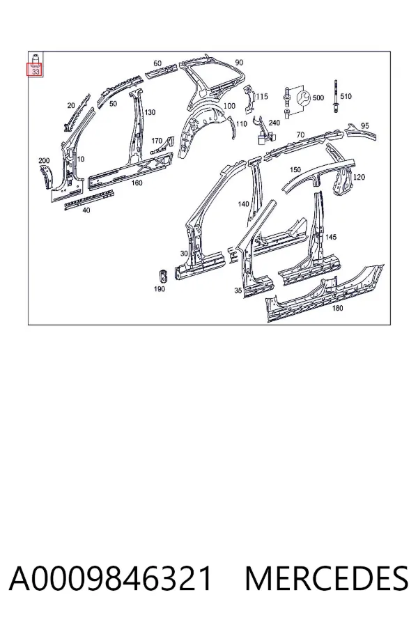  A0009846321 Mercedes