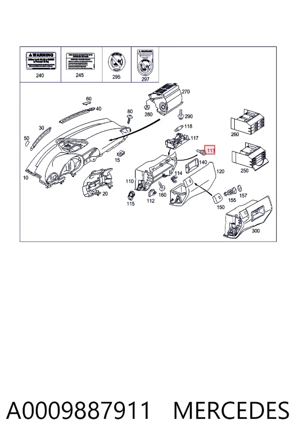 A0009887911 Mercedes