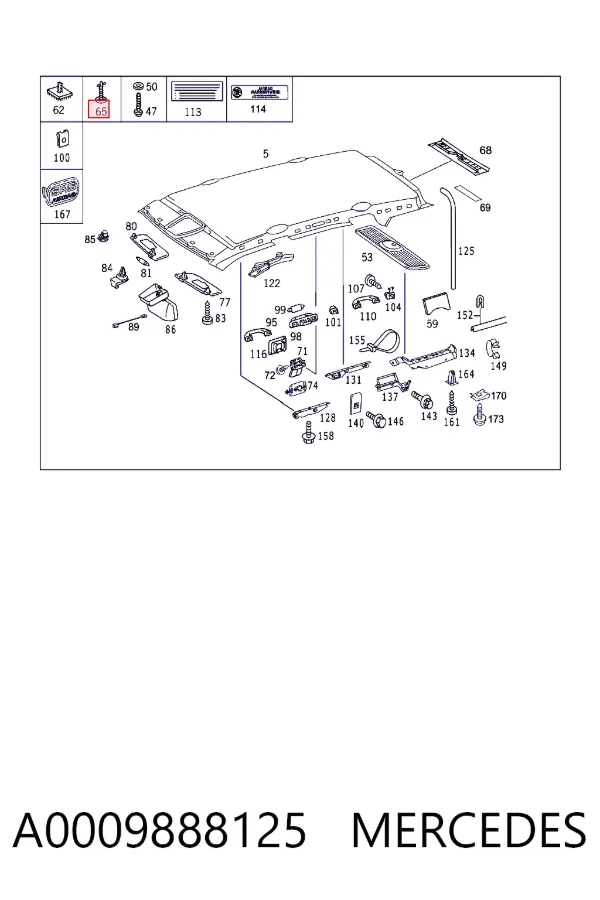  A0009888125 Mercedes
