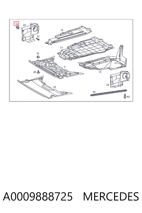  A0009888725 Mercedes