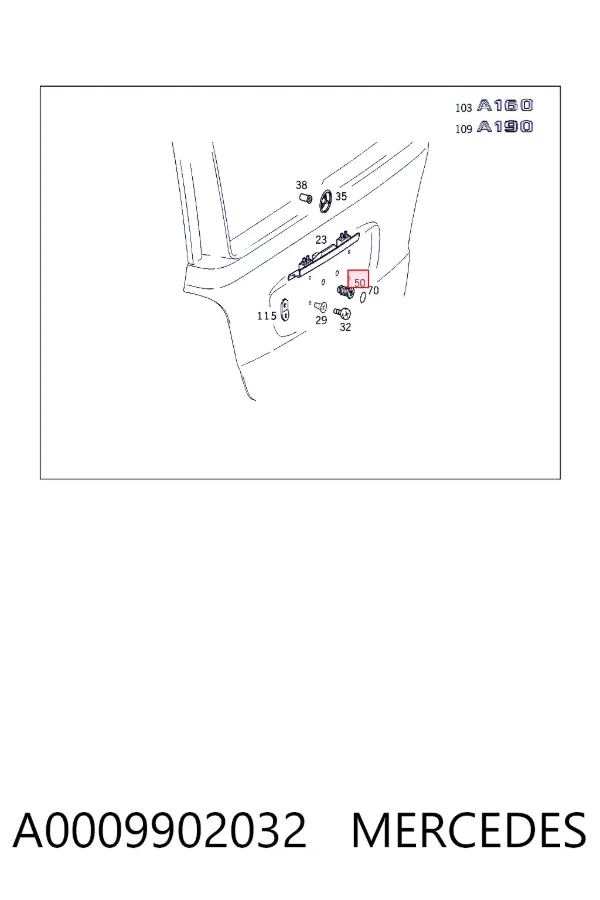 A0009902032 Mercedes