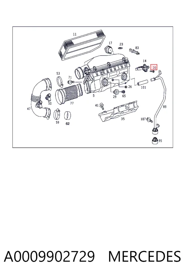  A0009902729 Mercedes