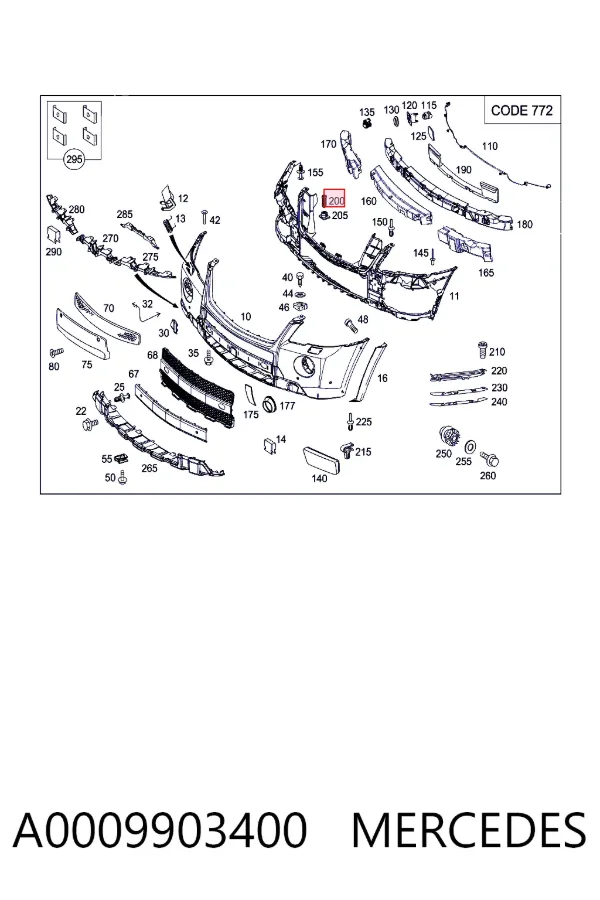  A0009903400 Mercedes