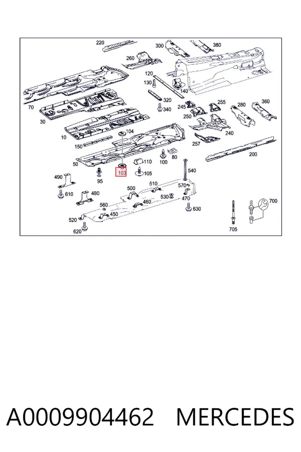  A0009904462 Mercedes