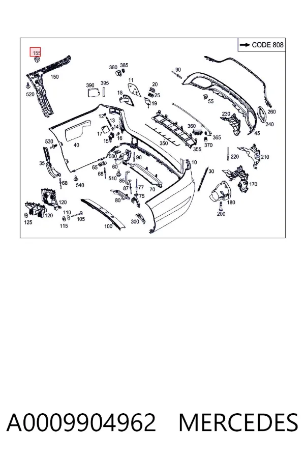  A0009904962 Mercedes