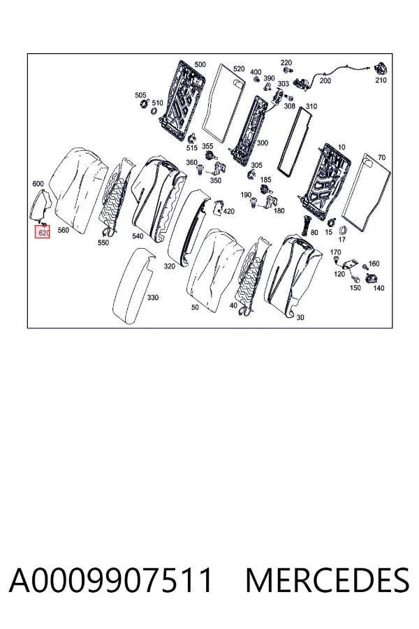  A0009907511 Mercedes