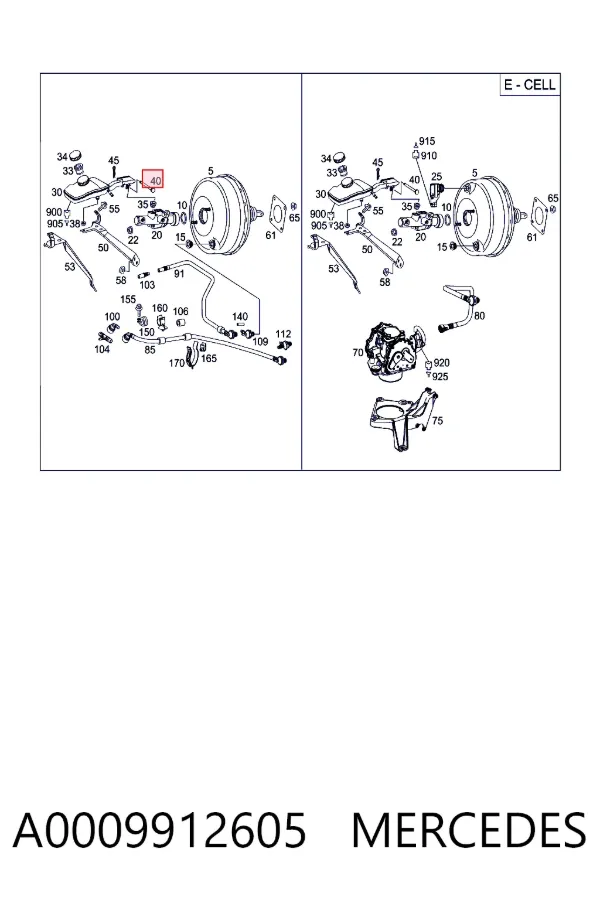  A0009912605 Mercedes