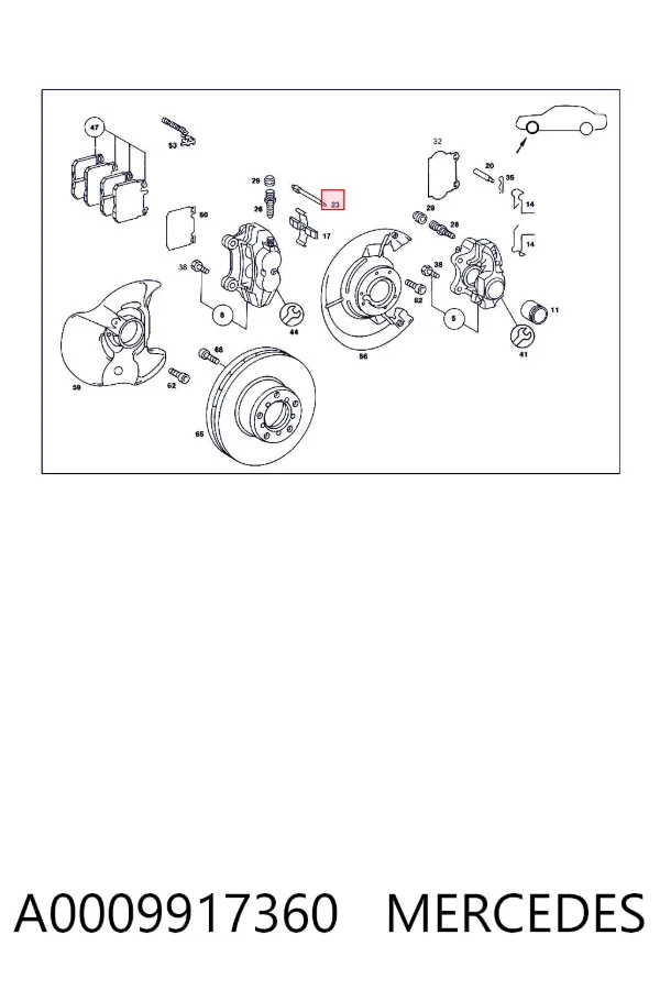  A0009917360 Mercedes