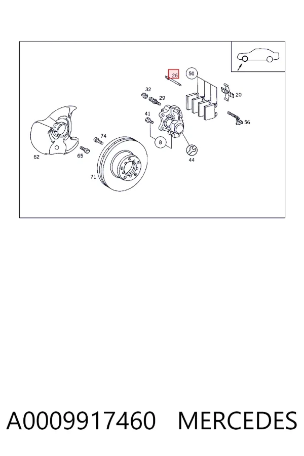  A0009917460 Mercedes