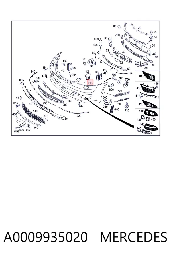  A0009935020 Mercedes
