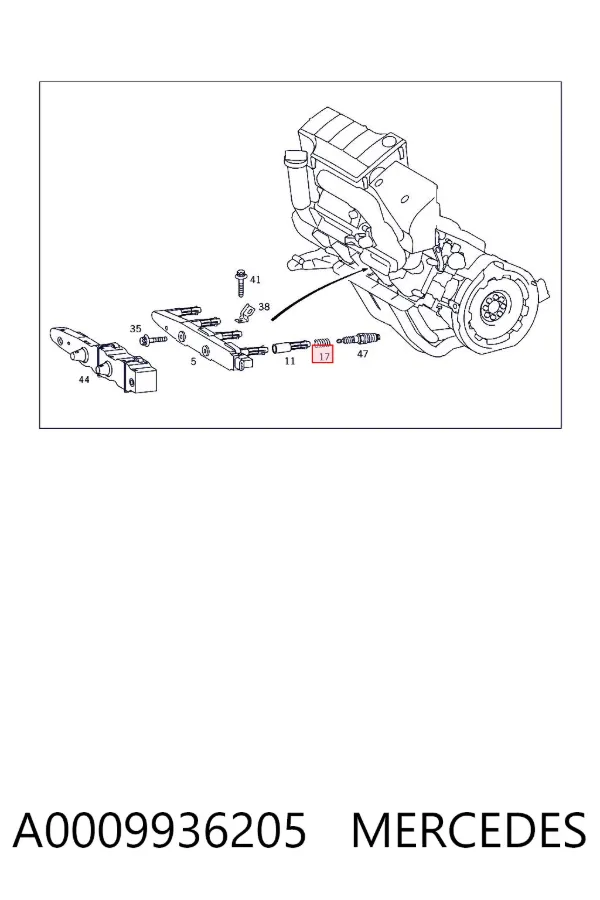  A0009936205 Mercedes