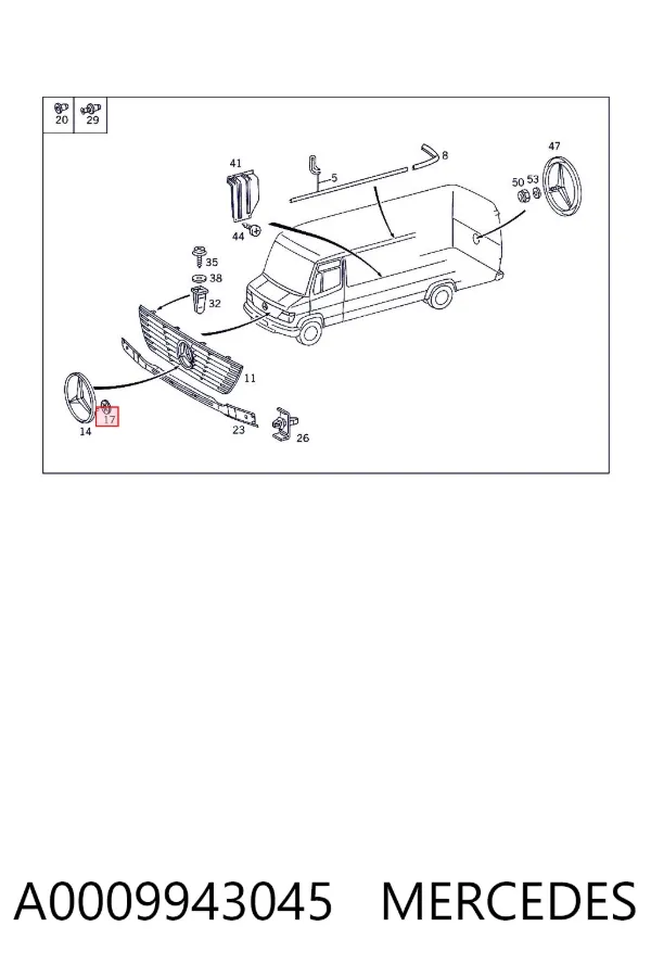  A0009943045 Mercedes
