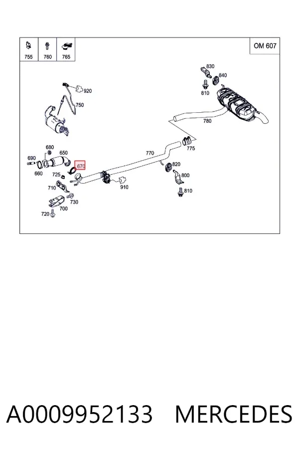  A0009952133 Mercedes