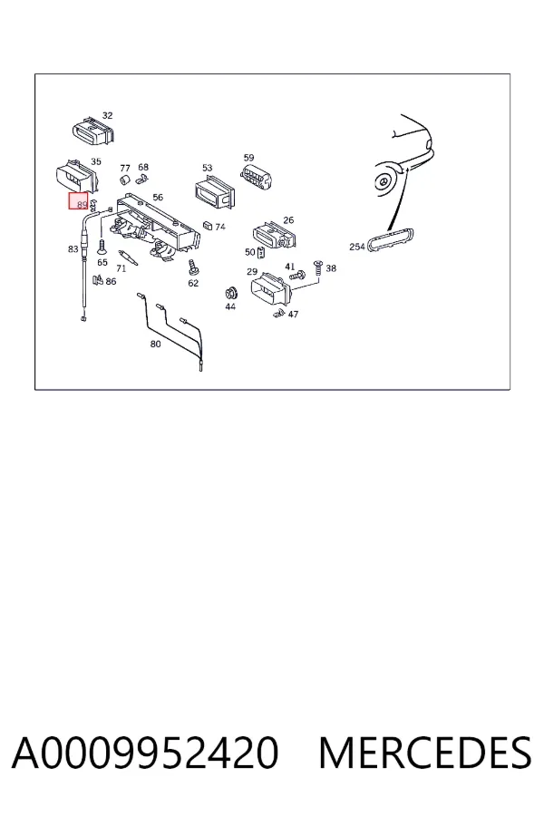  A0009952420 Mercedes