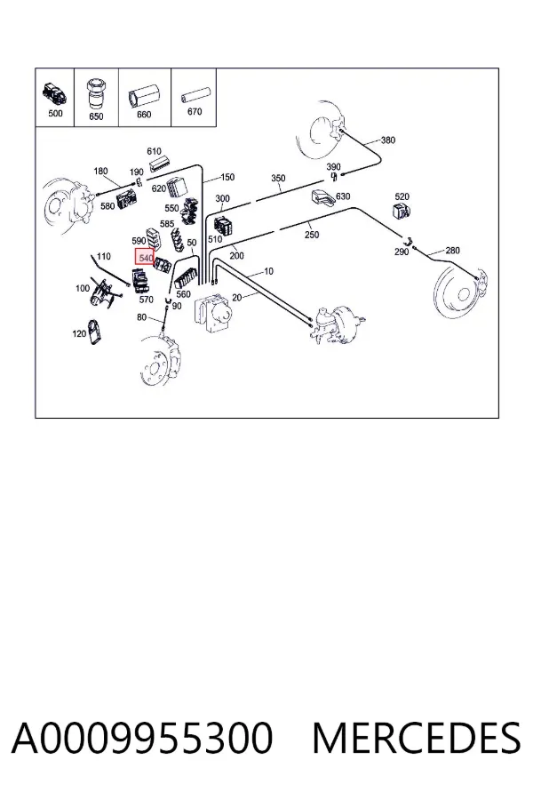  A0009955300 Mercedes