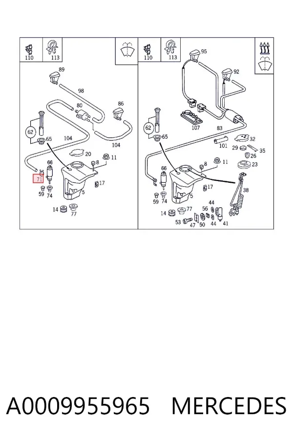  A0009955965 Mercedes