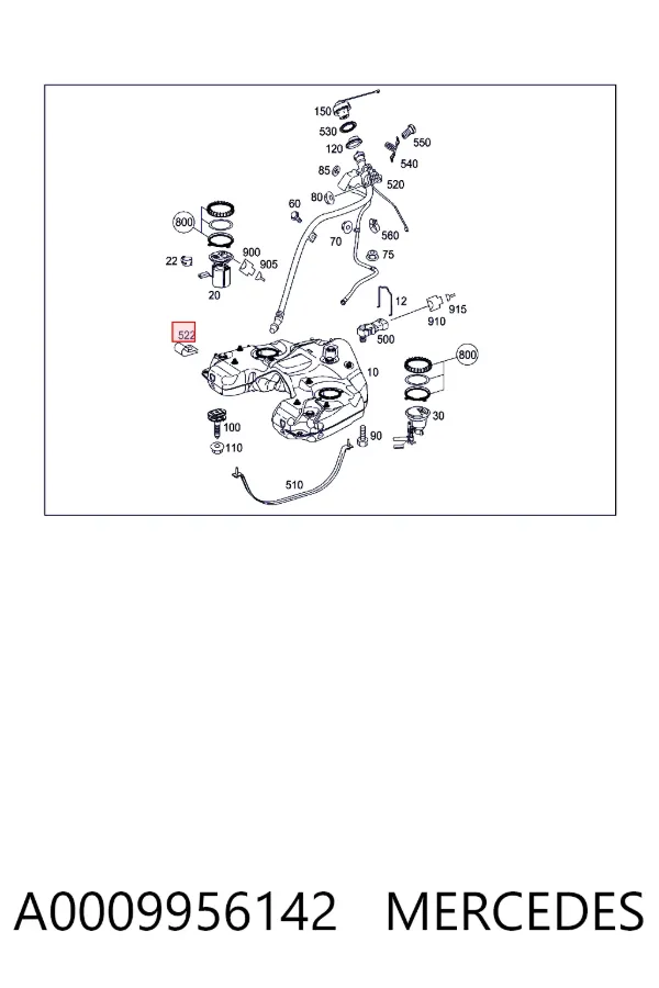  A0009956142 Mercedes