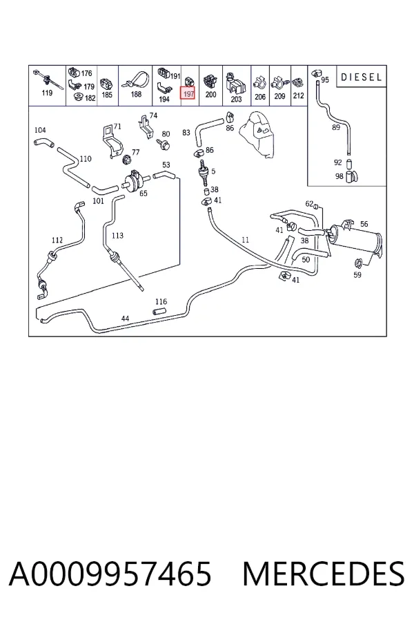  A0009957465 Mercedes