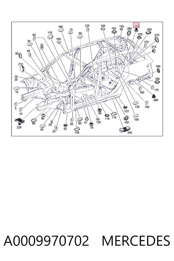  A0009970702 Mercedes