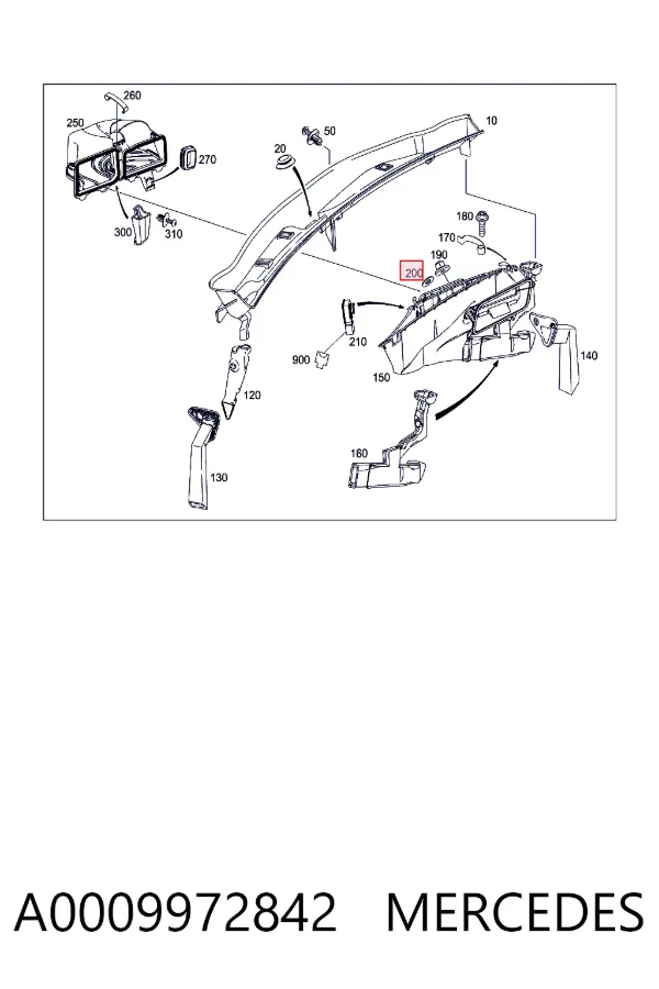  A0009972842 Mercedes