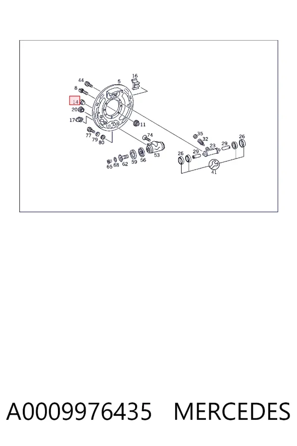  A0009976435 Mercedes
