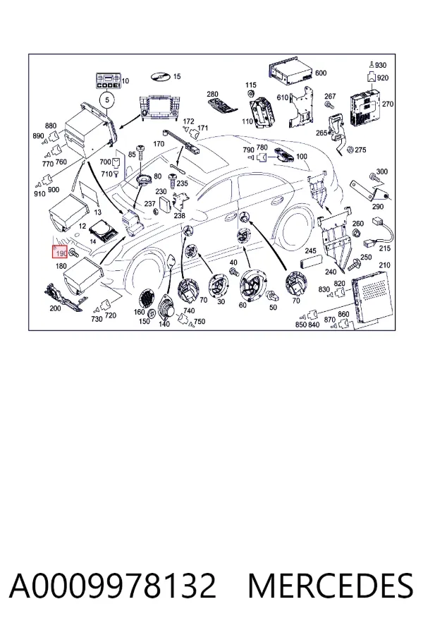  A0009978132 Mercedes