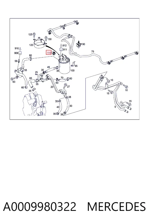  A0009980322 Mercedes