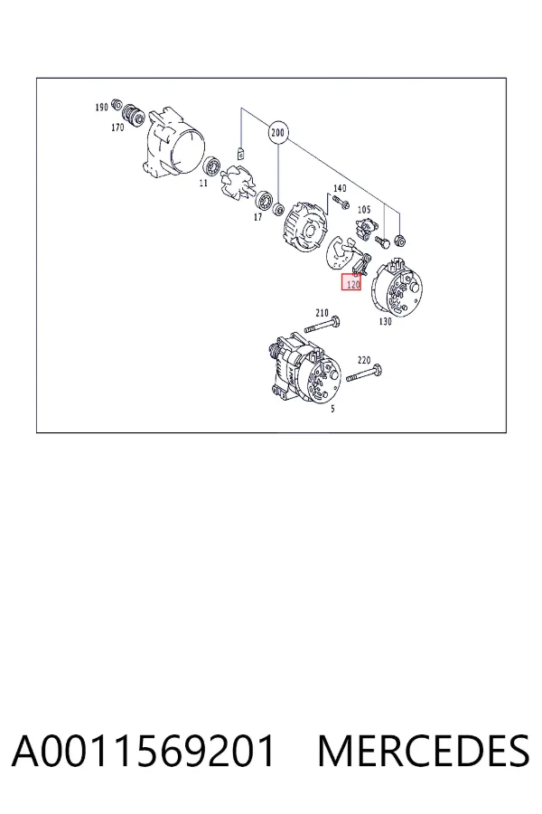  A0011569201 Mercedes