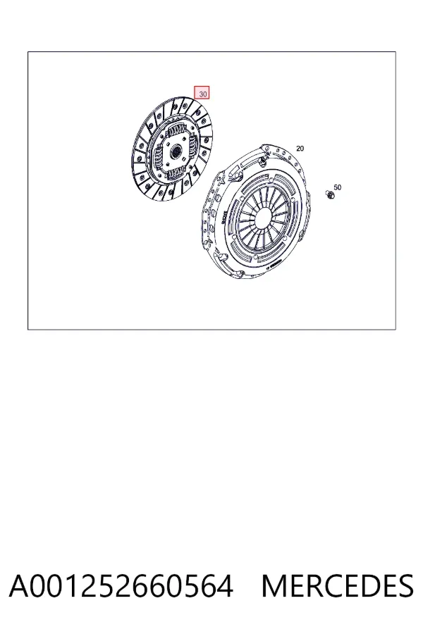 Disco de embraiagem Smart FORTWO 451