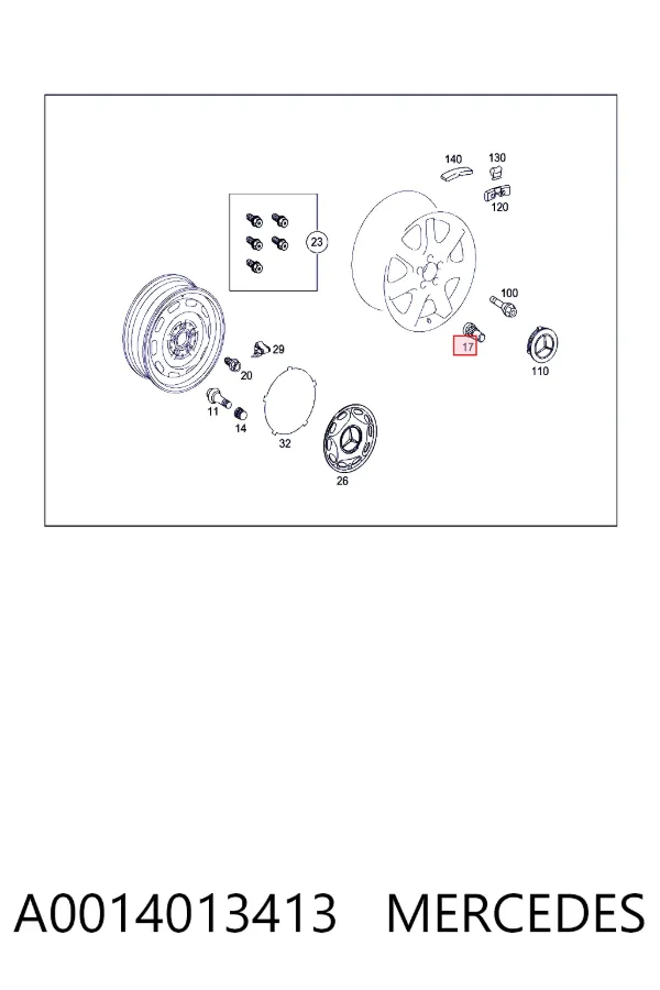  A0014013413 Mercedes