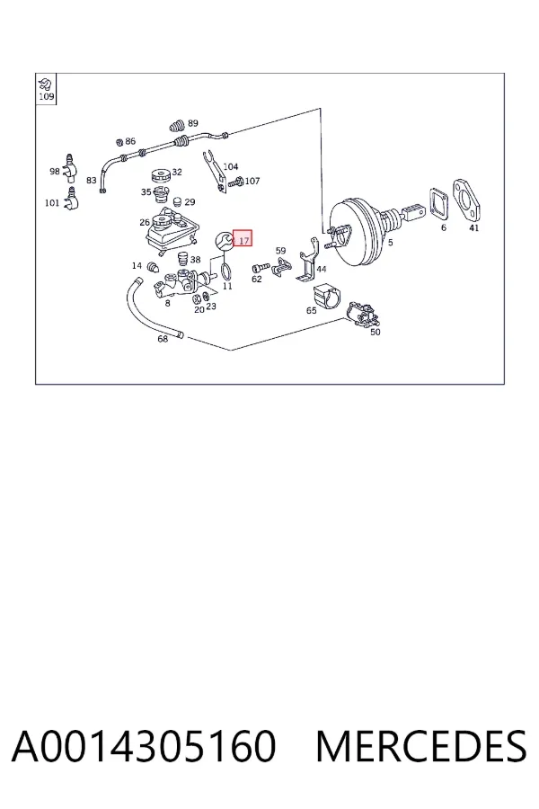  A0014305160 Mercedes