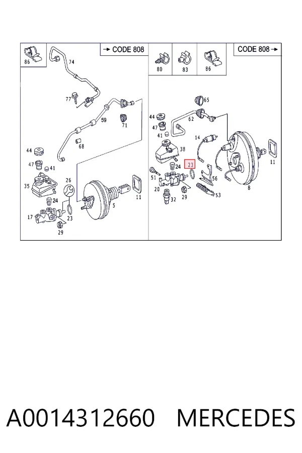  A0014312660 Mercedes