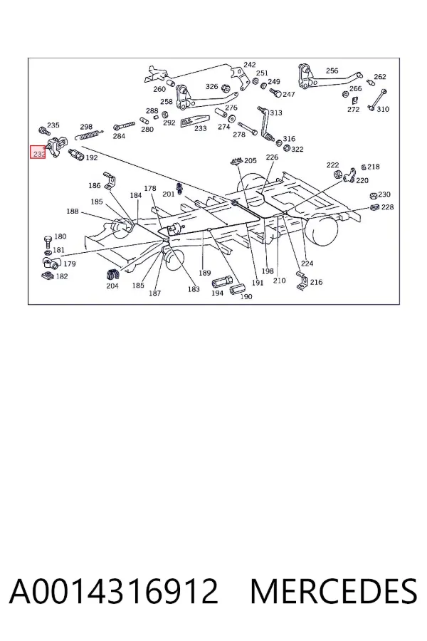  A0014316912 Mercedes