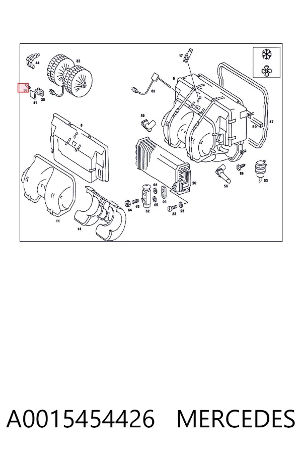  A0015454426 Mercedes