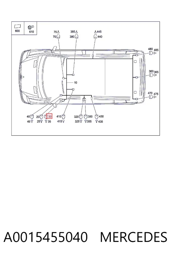  A0015455040 Mercedes