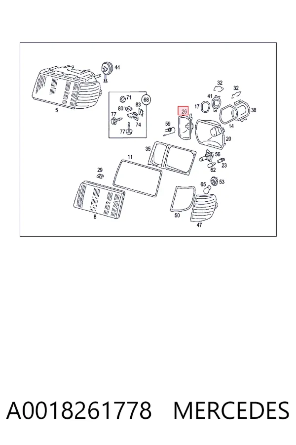  A0018261778 Mercedes