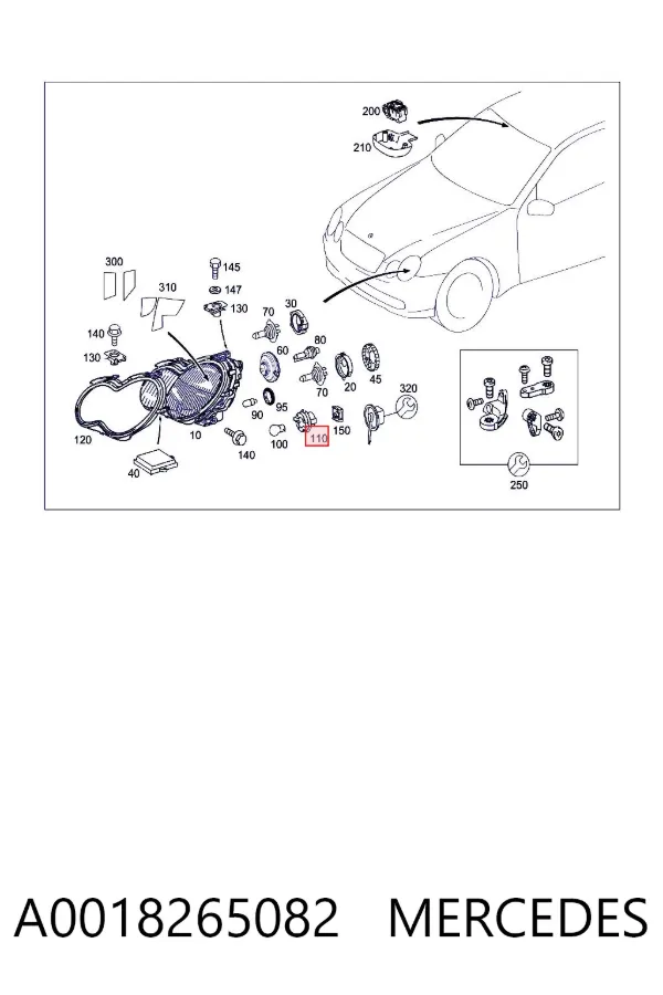  A0018265082 Mercedes