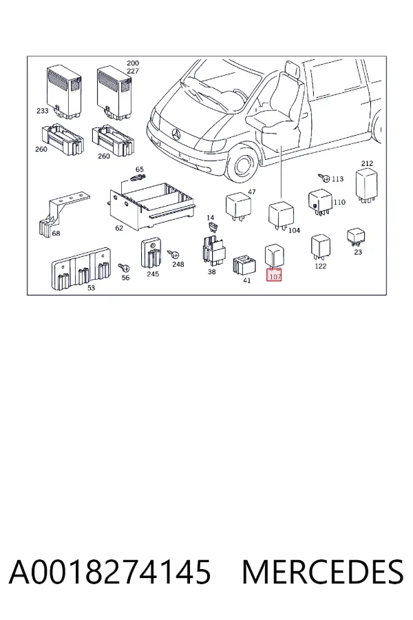  A0018274145 Mercedes
